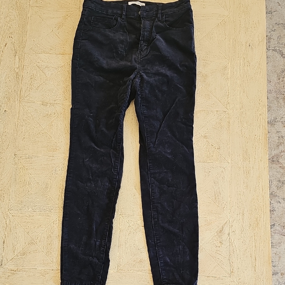 LOFT Women's Skinny Pants - Dark Blue